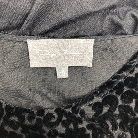 Sunday in Brooklyn Velvet Burnout Knit Top Anthro - Picture 6 of 8